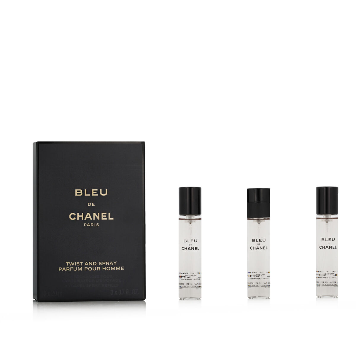 Parfym Damer Bleu Chanel Bleu de Chanel Parfum EDP (3 x 20 ml) EDP 2 Delar
