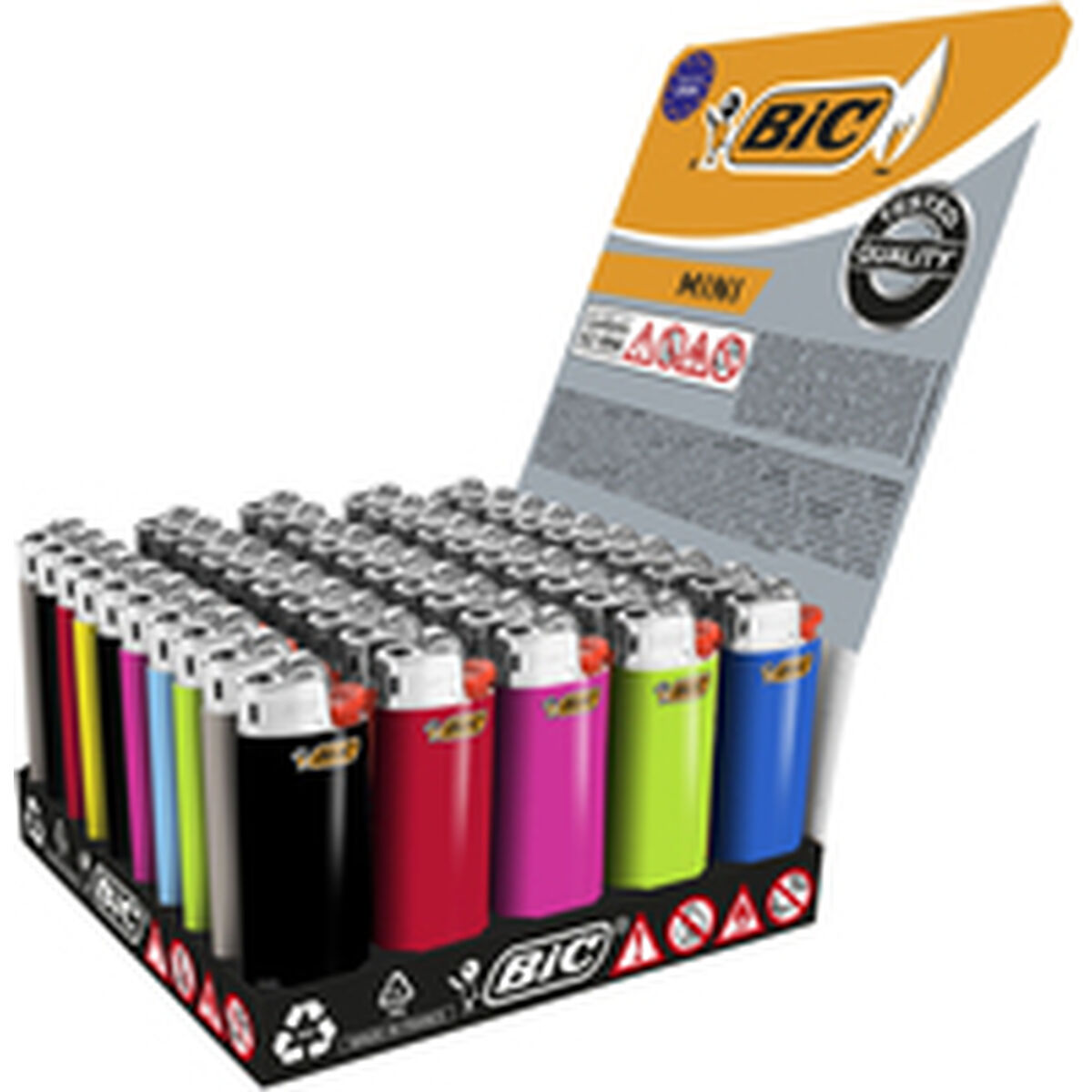 Ljusare Bic mini j25 Multicolour 50 antal - 2
