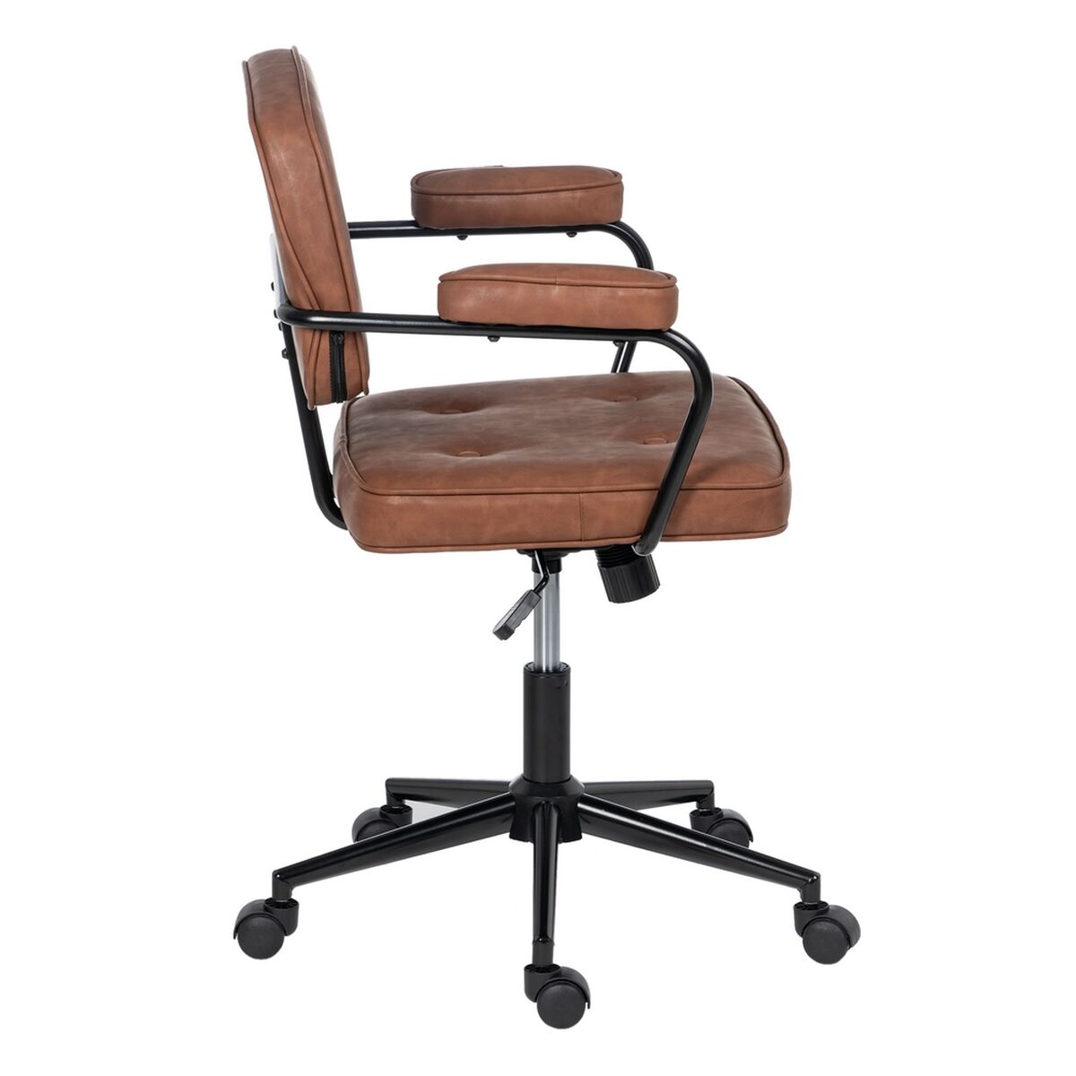 Kontorsstol 56 x 56 x 92 cm Kamel - 9