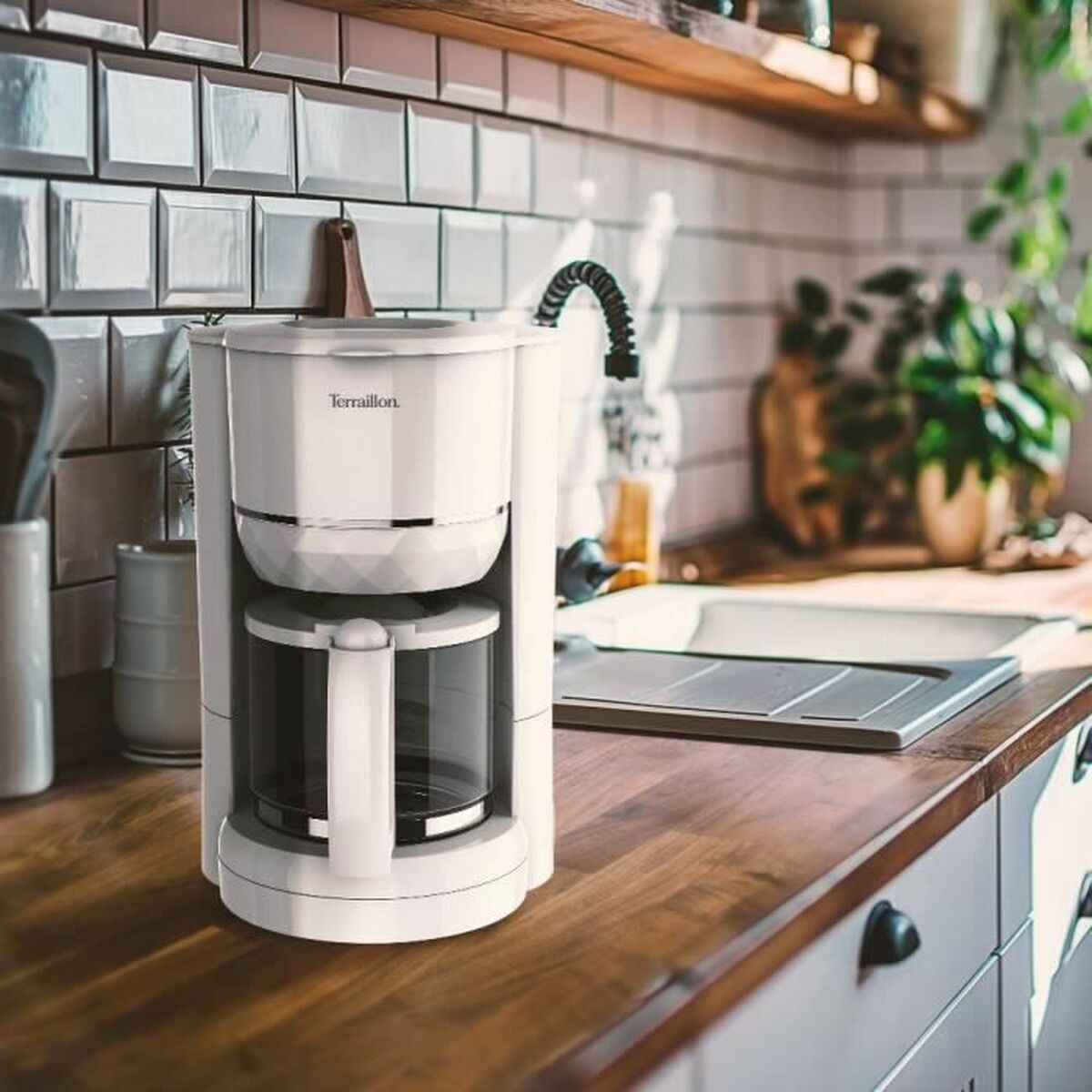 Kaffepress Terraillon 15353 DIAMANT Vit 1,25 L - 2