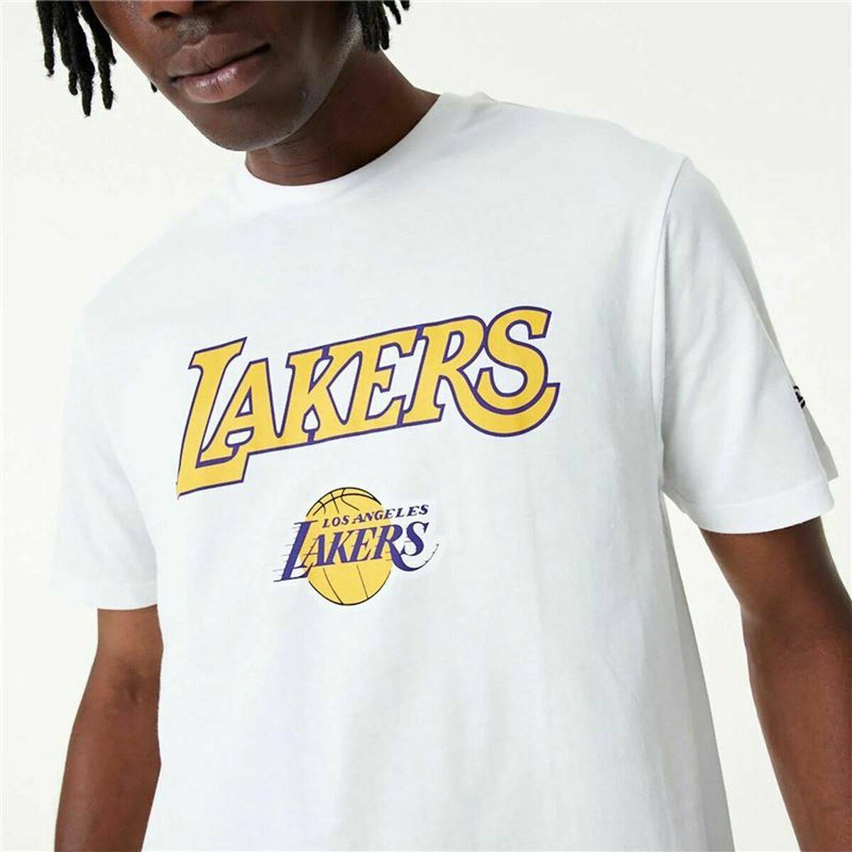 Baskettröja New Era NBA LA Lakers Vit - 4