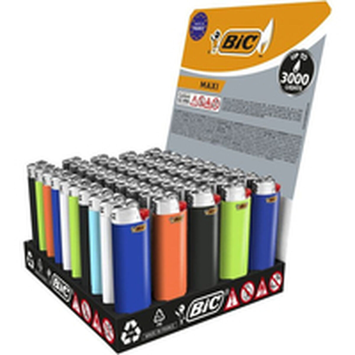 Ljusare Bic Multicolour 50 Delar 50 antal - 3