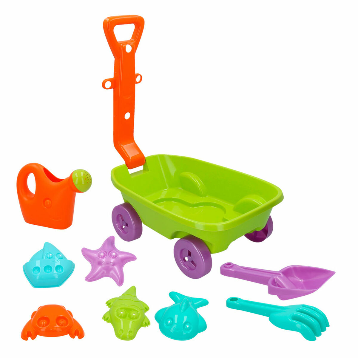 Strandleksaker set Colorbaby Skottkärra polypropen (12 antal) - 6