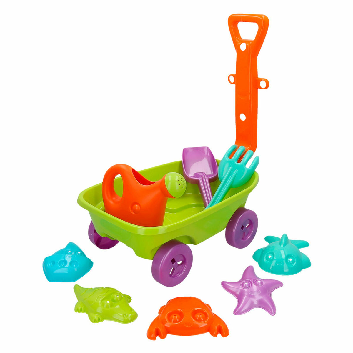 Strandleksaker set Colorbaby Skottkärra polypropen (12 antal) - 7
