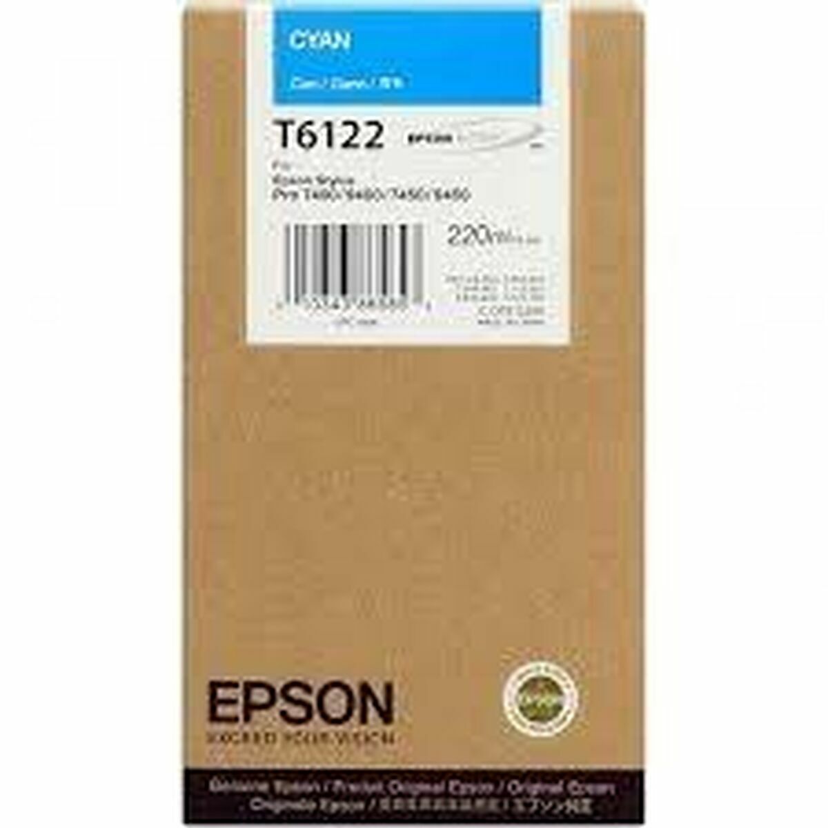 Original Bläckpatron Epson C13T612200 Turkos