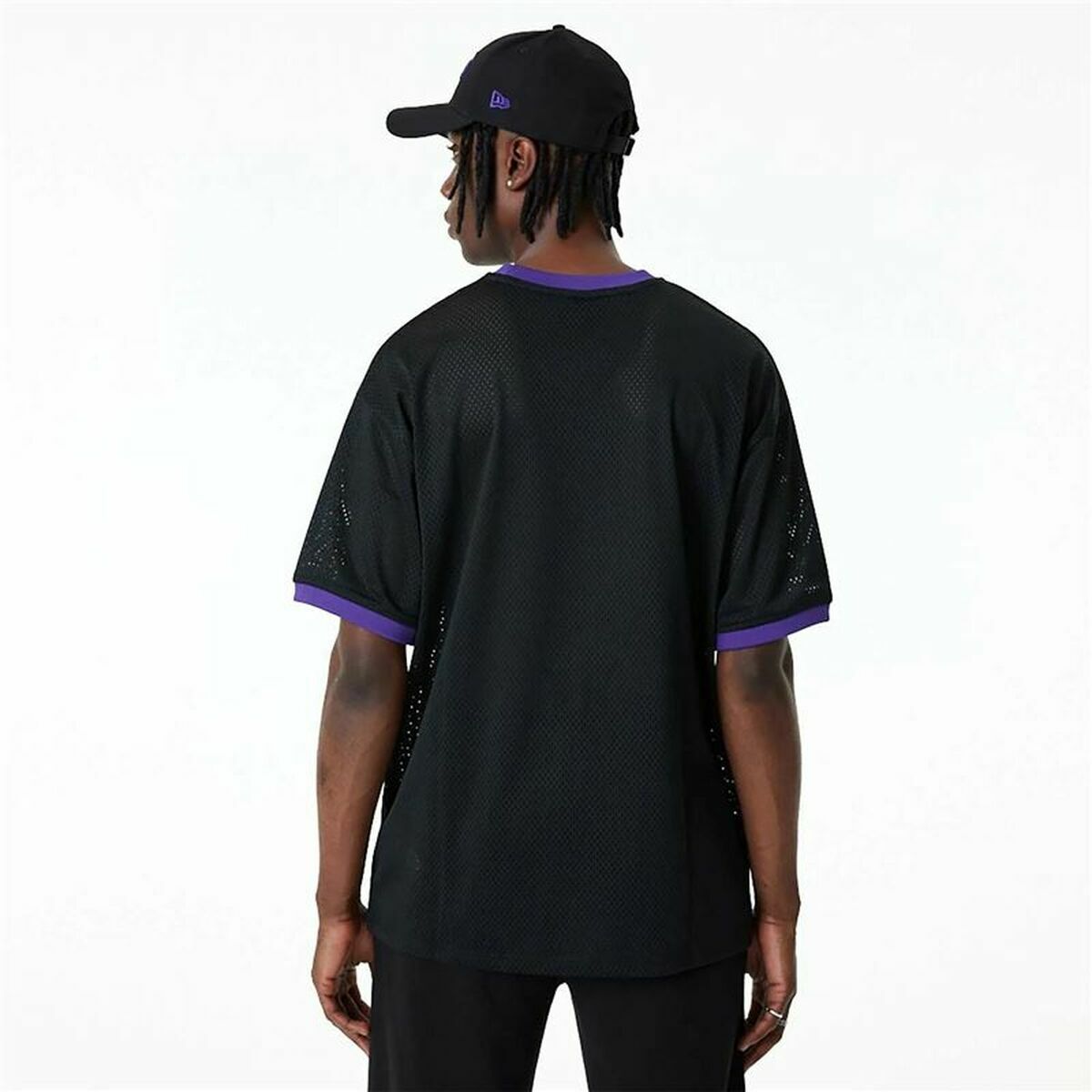 Baskettröja New Era Mesh LA Lakers Svart - 2