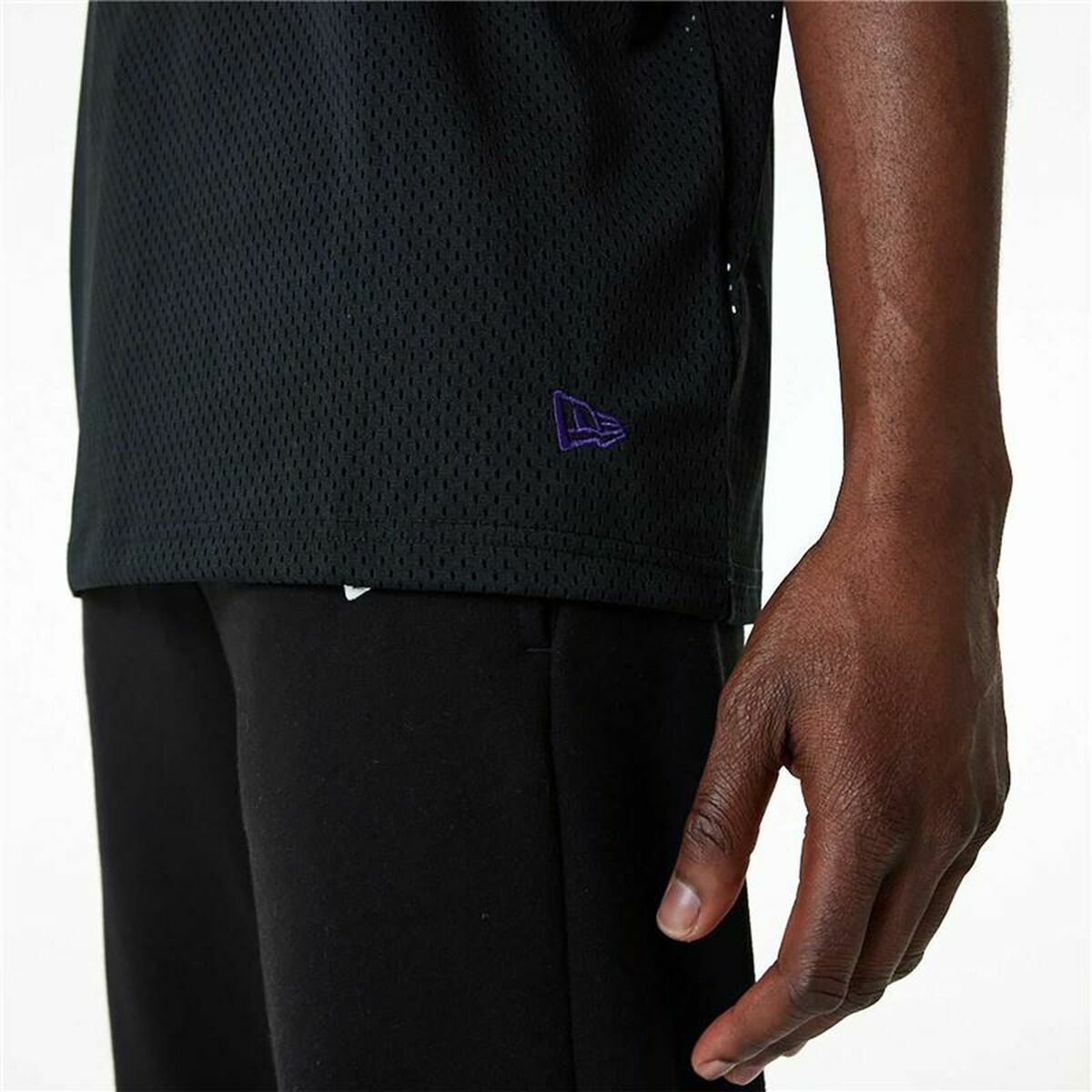 Baskettröja New Era Mesh LA Lakers Svart - 5