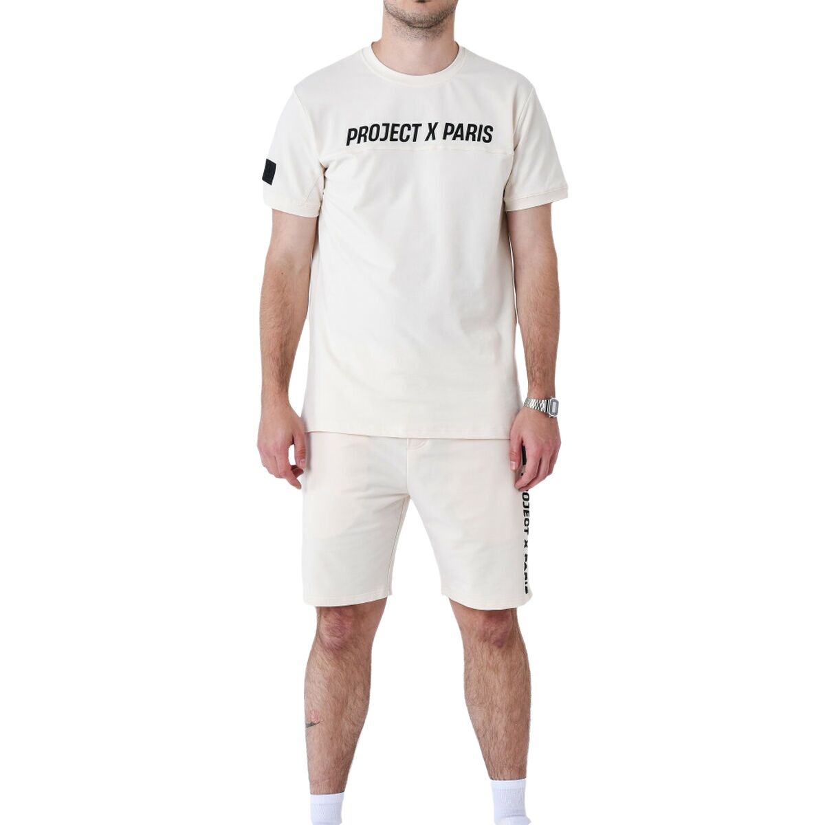 T-shirt med kortärm Herr Project X Paris PROJECT T- SHIRT 2510175 CC Beige