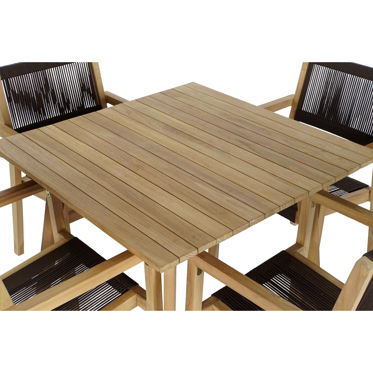 Bordsgrupp med 4 stolar DKD Home Decor 90 x 90 x 75 cm - 2