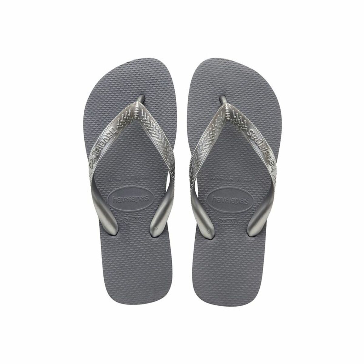 Strandtofflor för män Havaianas Top Grå Mörkgrå - 3