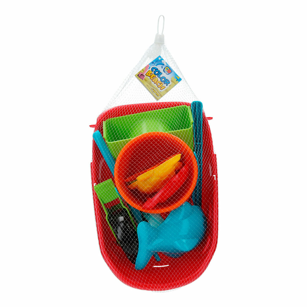 Strandleksaker set Colorbaby Skottkärra polypropen (10 antal) - 4