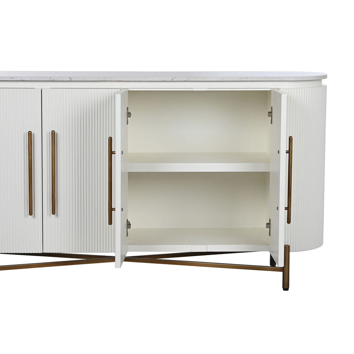 Skänk Home ESPRIT Vit Marmor Gran 152 X 42 X 78 cm - 3