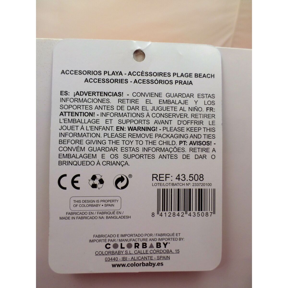 Strandleksaker set Colorbaby Skottkärra polypropen (12 antal) - 11