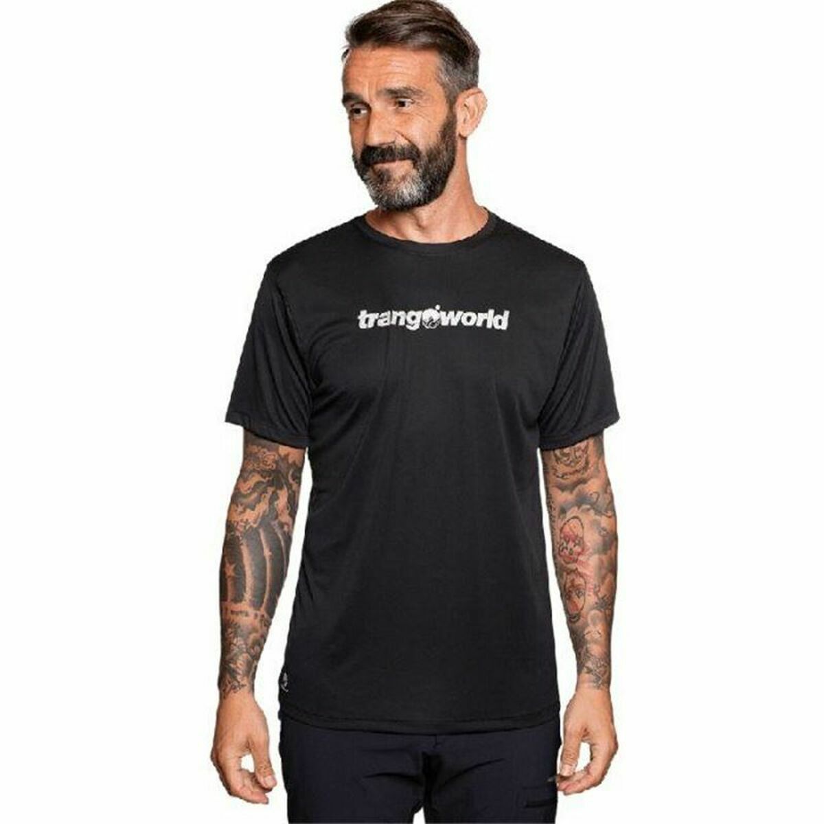 T-shirt med kortärm Herr Trangoworld Cajo Th Svart - 2