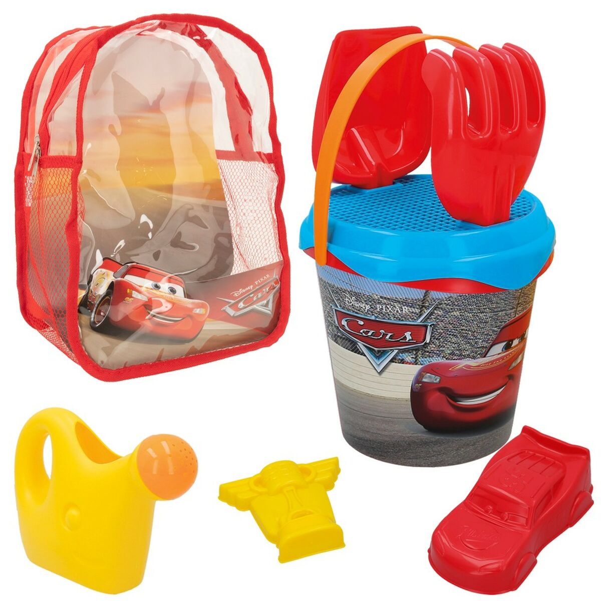 Strandleksaker set Cars polypropen (12 antal) - 9