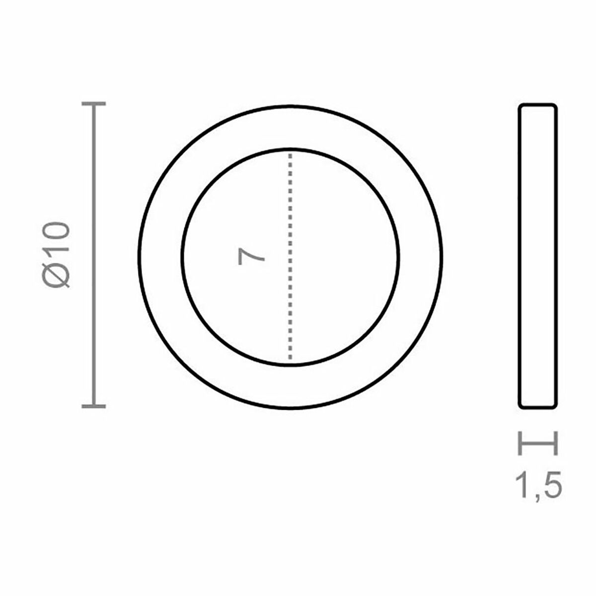 Brickor EDM 85487 OV02 Ø 12 mm 12 x 8 x 1,5 mm Oval Gångjärn - 3