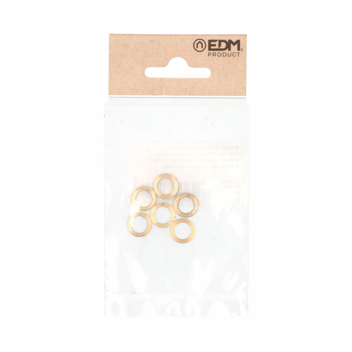 Brickor EDM 85487 OV02 Ø 12 mm 12 x 8 x 1,5 mm Oval Gångjärn - 2