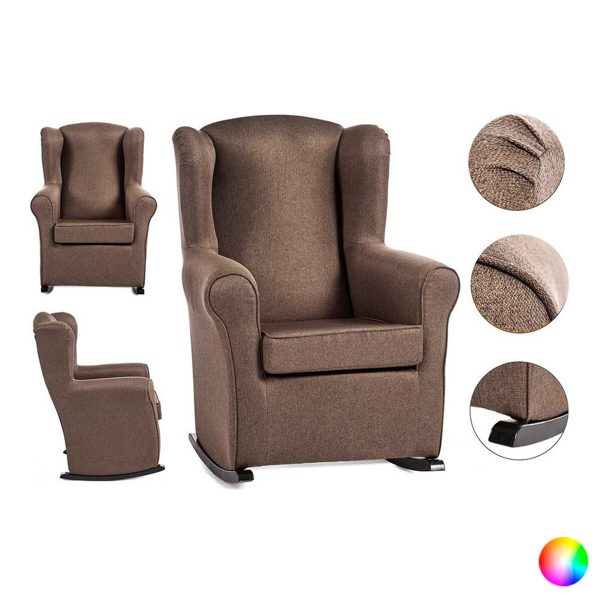 Gungstol Sedia Gungstol furuträ 70 x 97 x 75 cm - 4