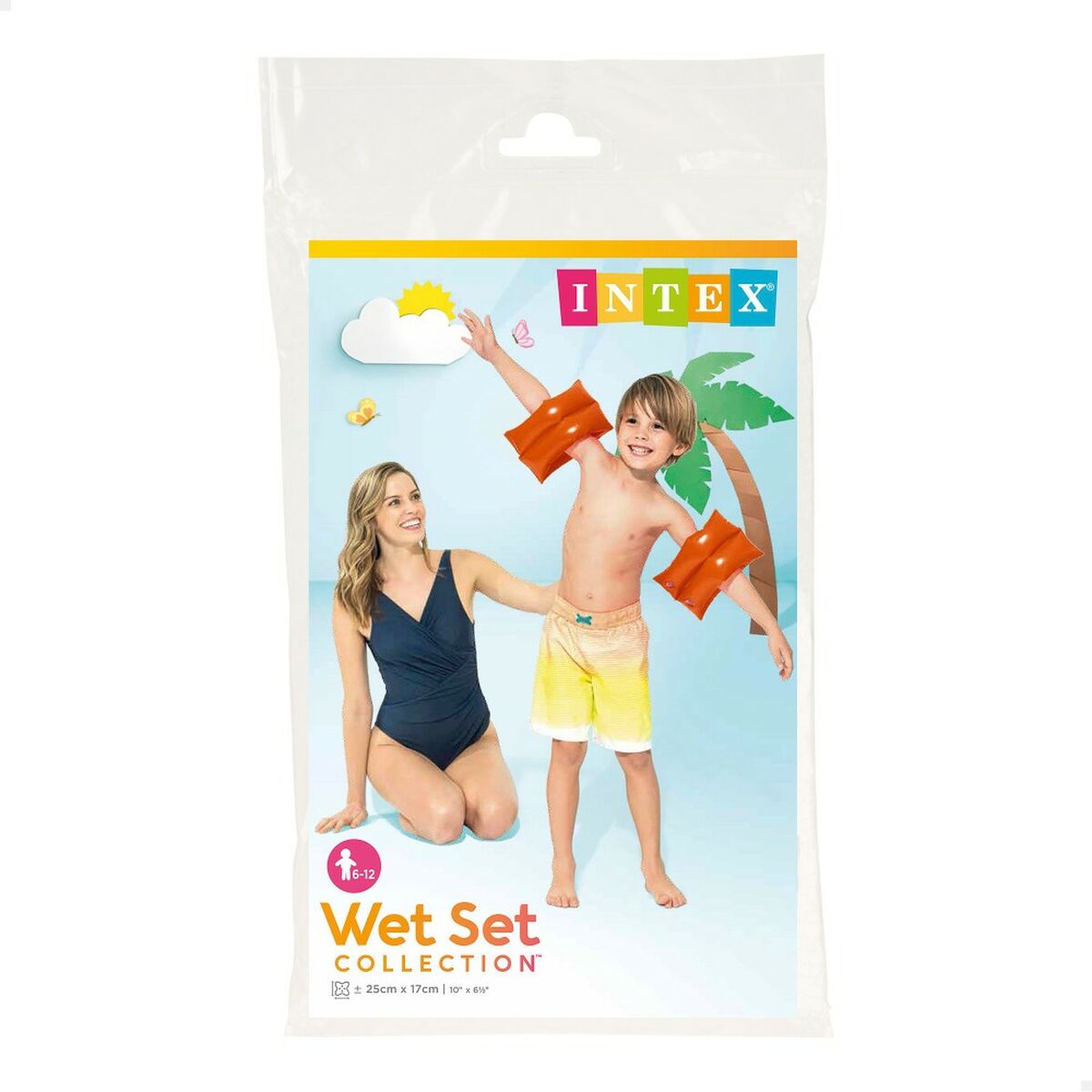 Ärmar Intex Upplåsbar Röd 25 x 17 cm (36 antal) - 5