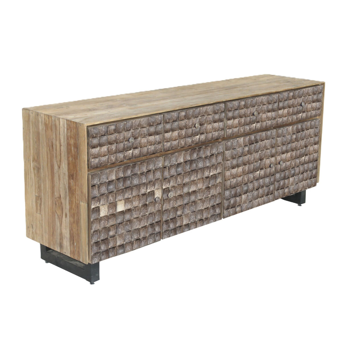 Skänk Home ESPRIT teakträ Kokosfiber 200 X 45 X 80 cm - 3