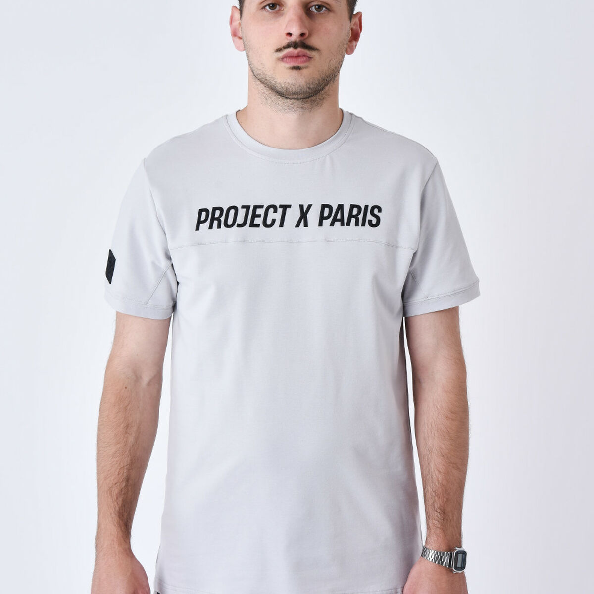 T-shirt med kortärm Herr Project X Paris PROJECT T- SHIRT 2510175 LS Grå - 2