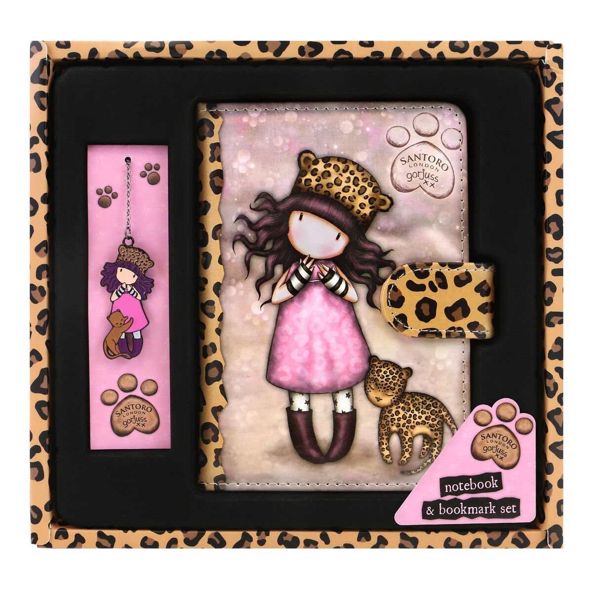 Brevpapper Set Gorjuss Purrrrrfect love Leopard - 3