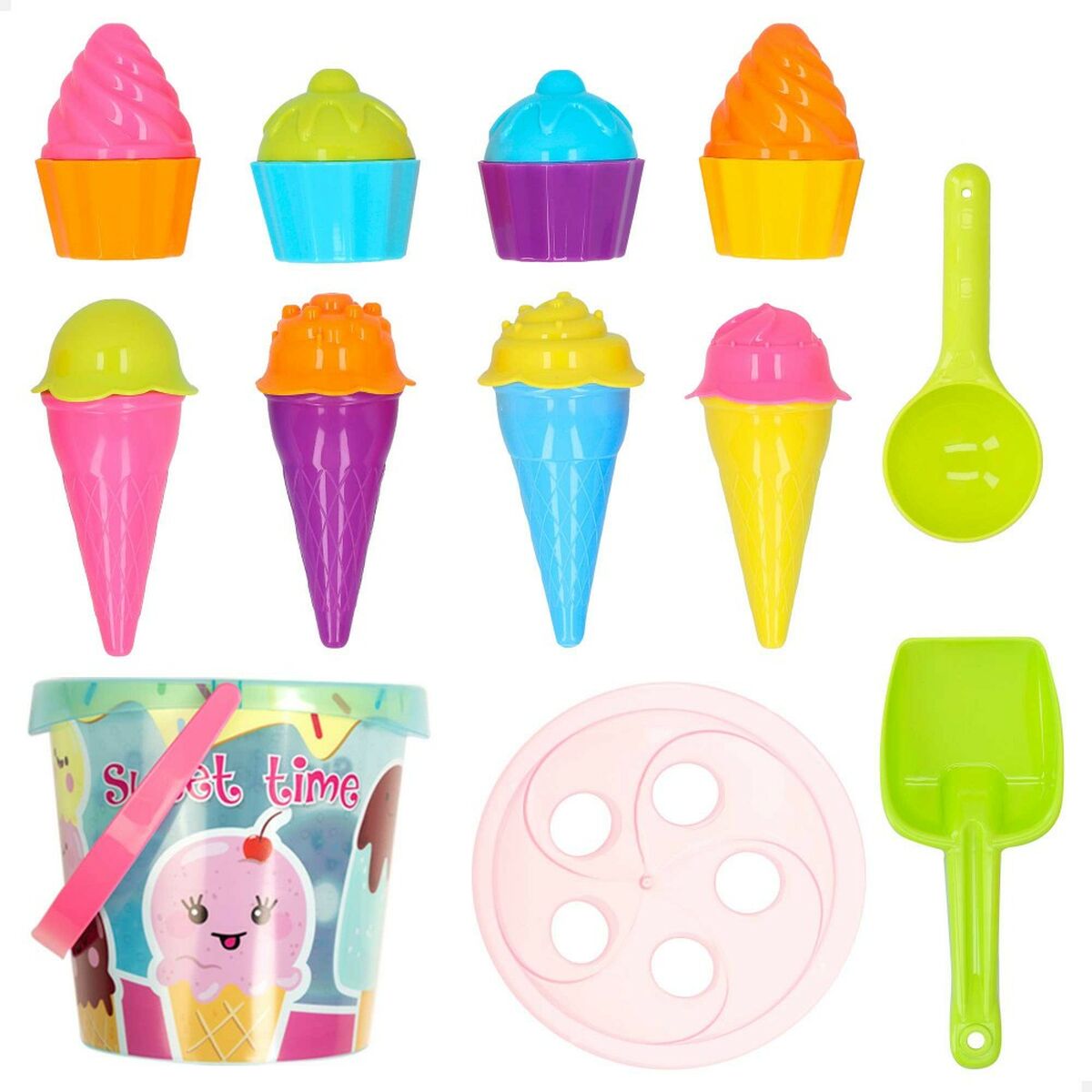 Strandleksaker set Colorbaby polypropen (15 antal) - 9