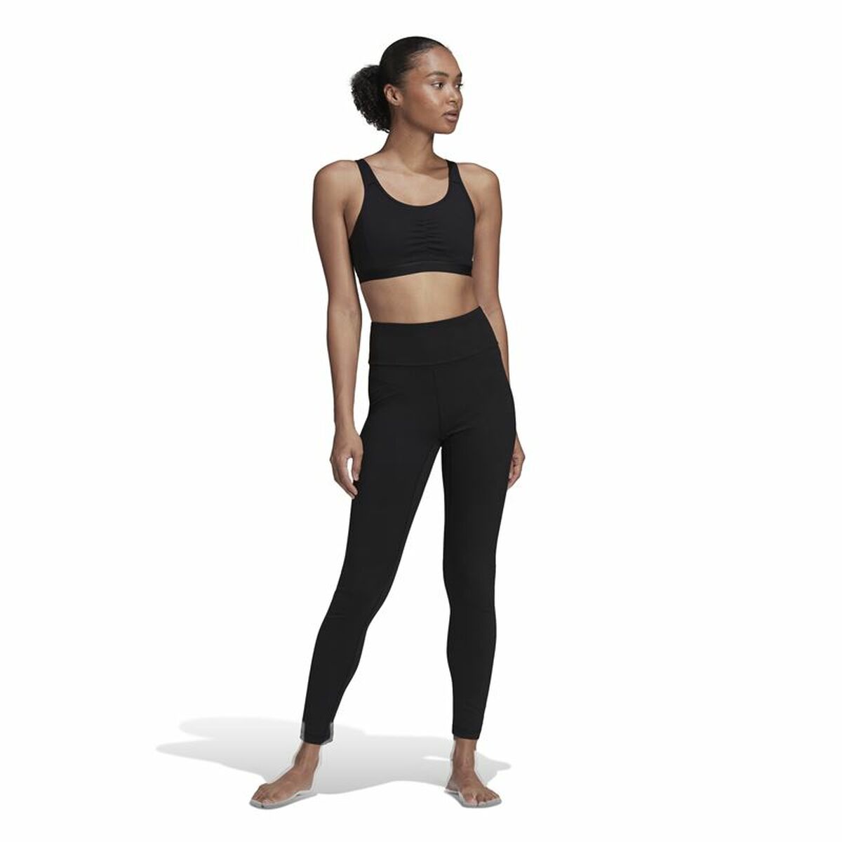 Sport-leggings, Dam Adidas Yo Ess 78 Tig Svart - 5
