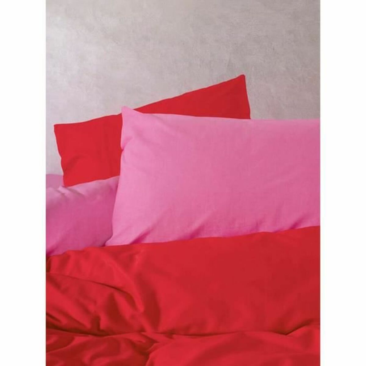 Täckslagsset Röd Rosa 220 x 240 cm - 3