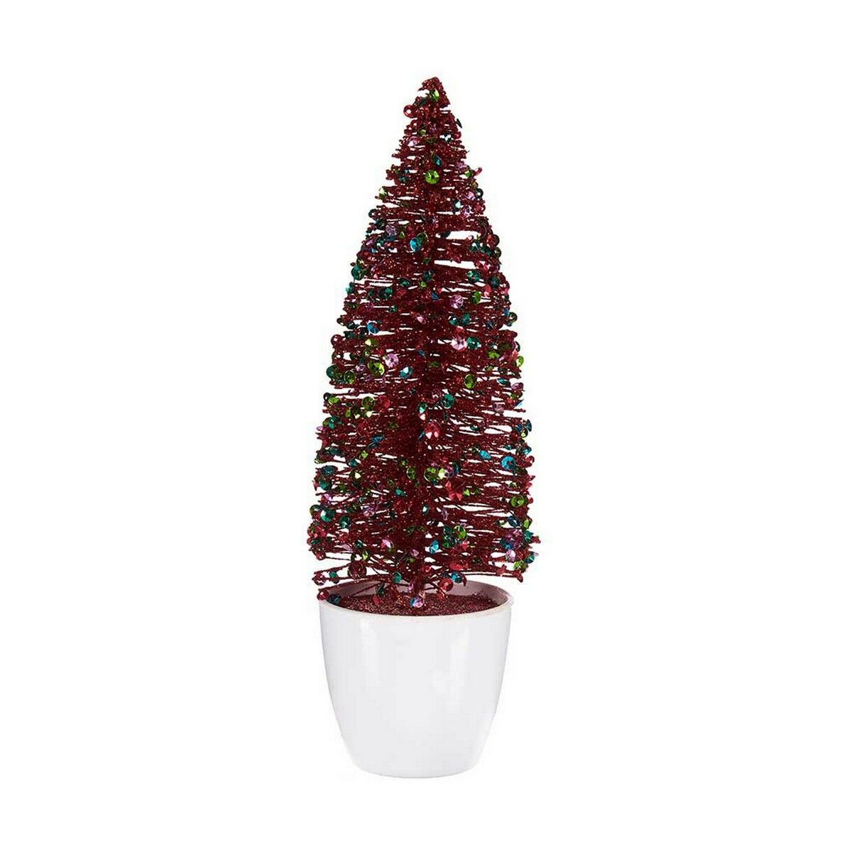 Julgran Liten Röd Blå Plast 9 x 28 x 9 cm