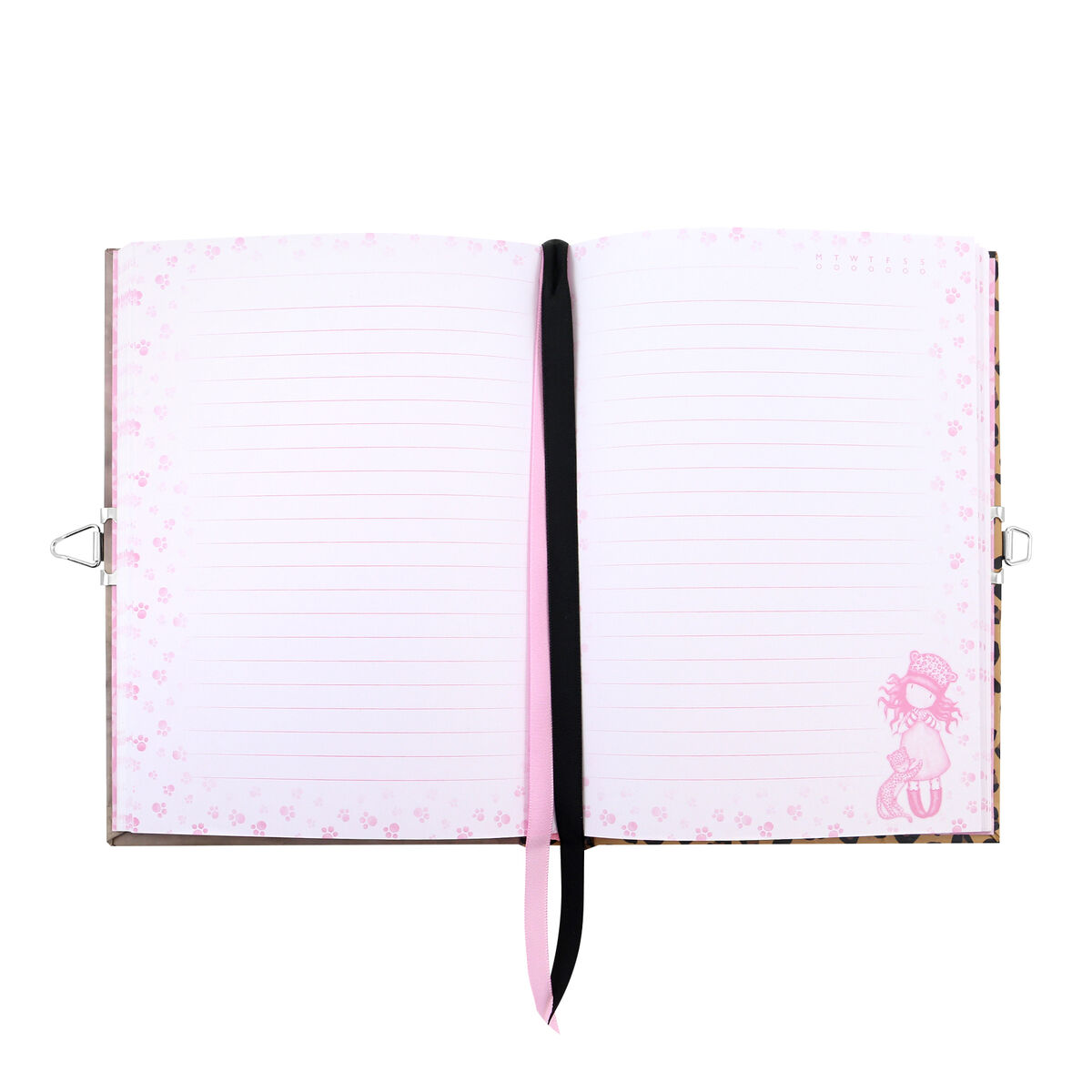 Agenda med tillbehör Gorjuss Purrrrrfect love Leopard 25 x 25 x 2.8 cm - 6