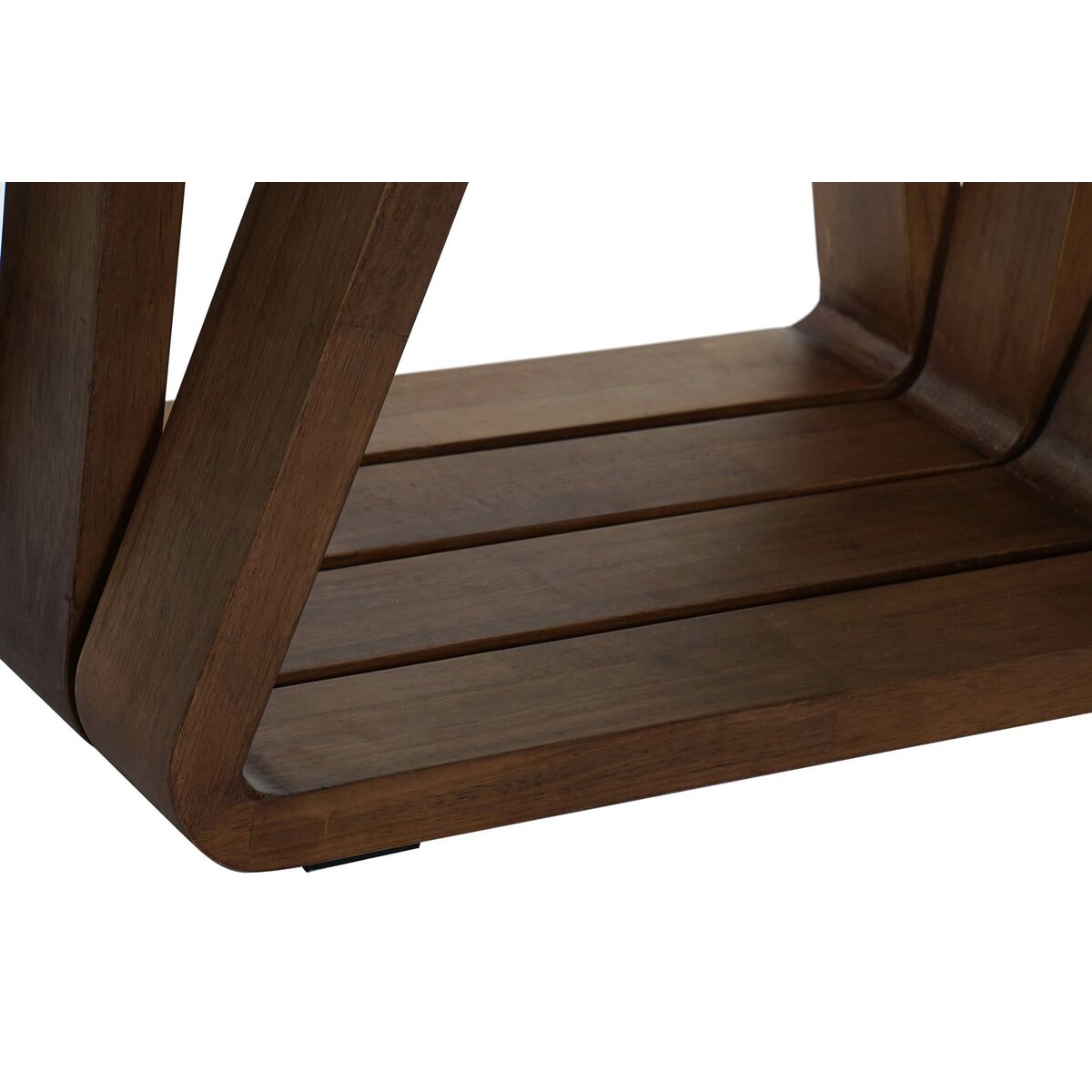 Soffbord DKD Home Decor Glas Valnöt Aluminium 130 x 70 x 42 cm - 3