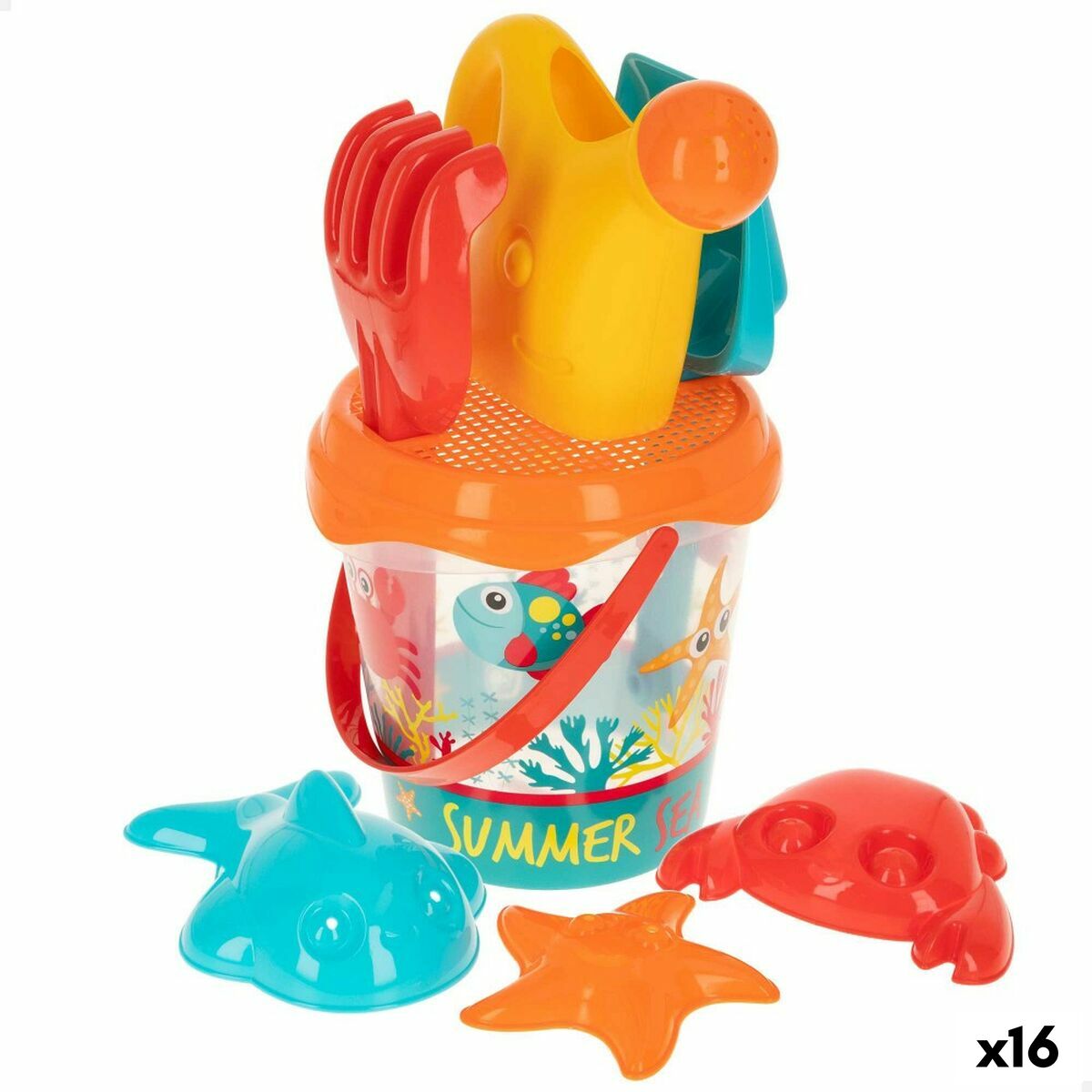 Strandleksaker set Colorbaby polypropen (16 antal) - 3
