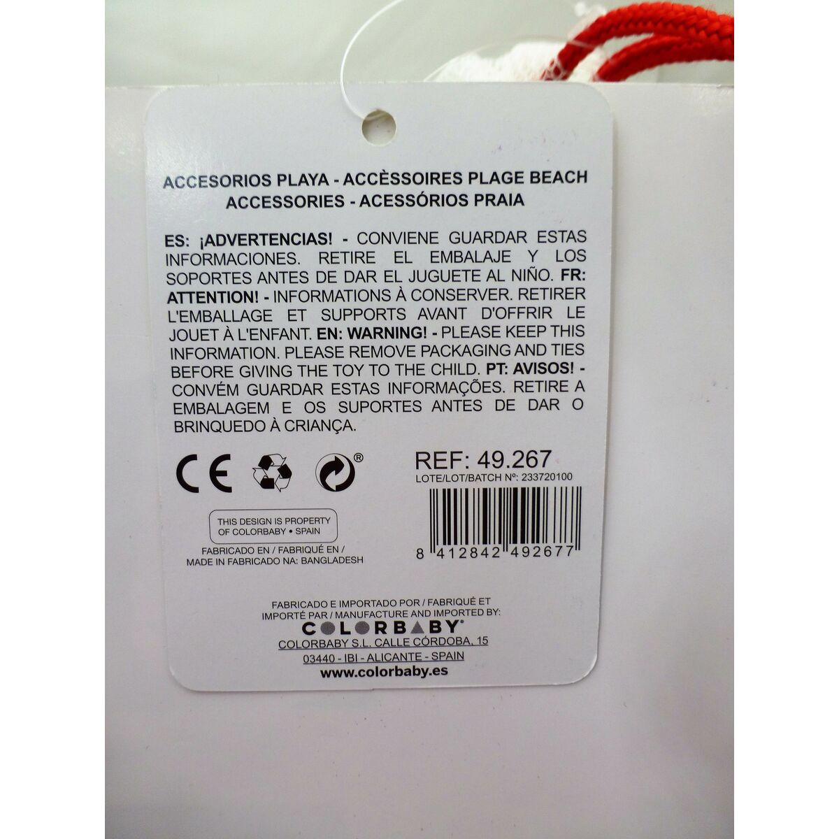 Strandleksaker set Colorbaby polypropen (16 antal) - 11