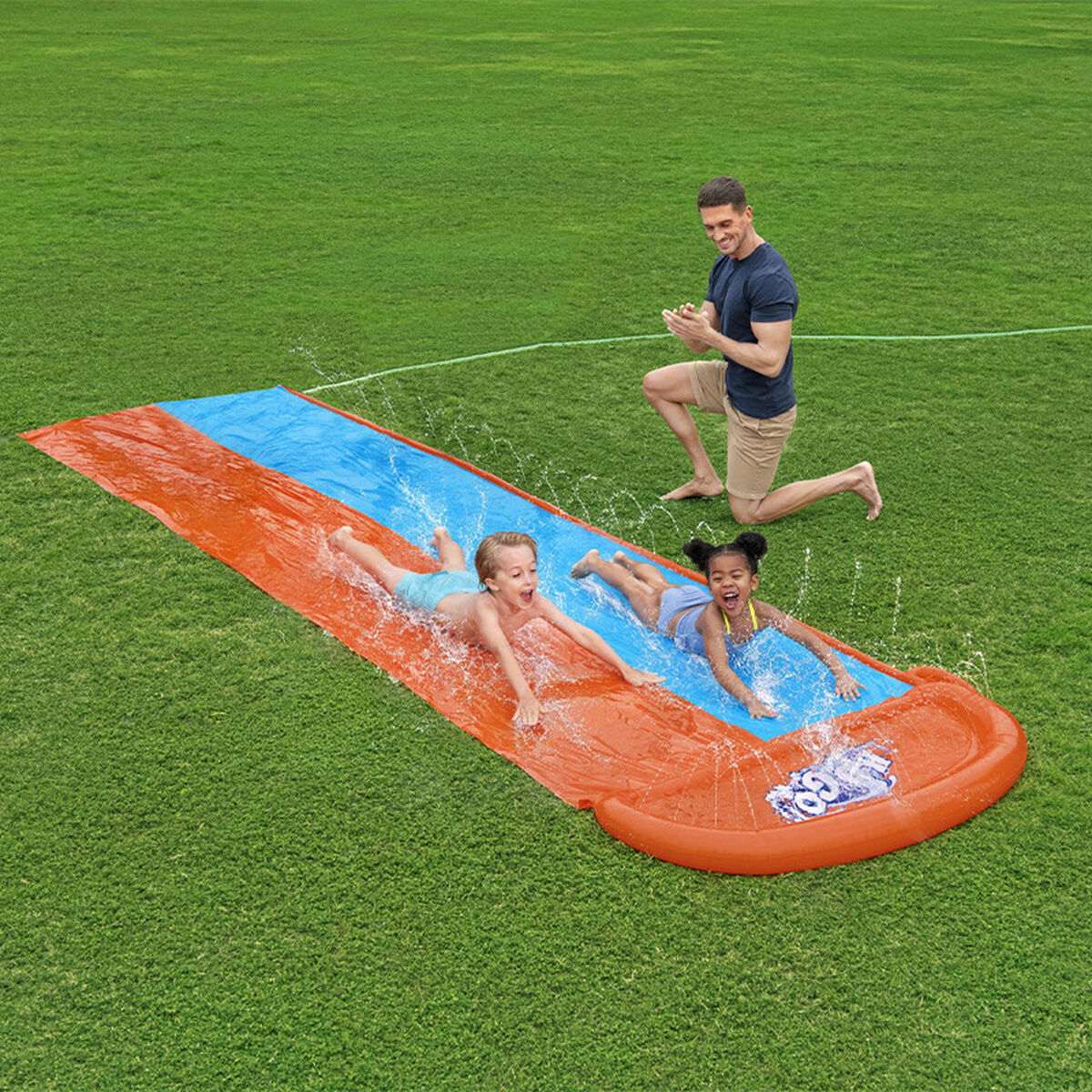 Bestway Dubbel Glidbana 488x138 cm +3 År Trädgård 52328 - 10
