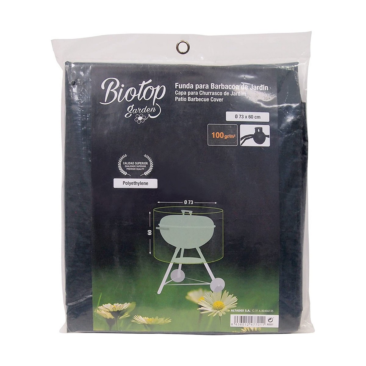 Skyddskåpa för grill Altadex Grön Polyetylen Plast - 5
