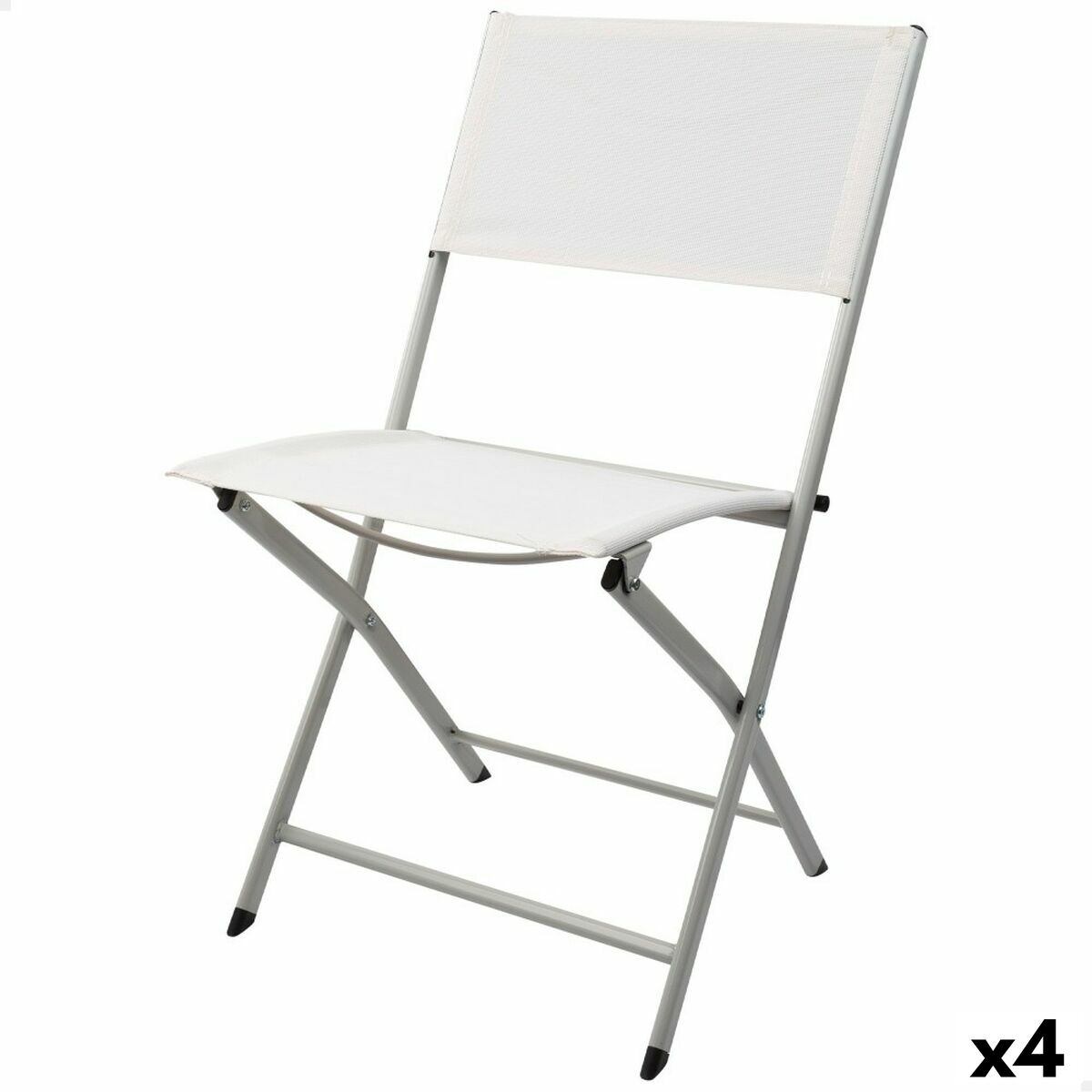 Hopfällbar Stol Aktive Vit 46 x 81 x 55 cm (4 antal)