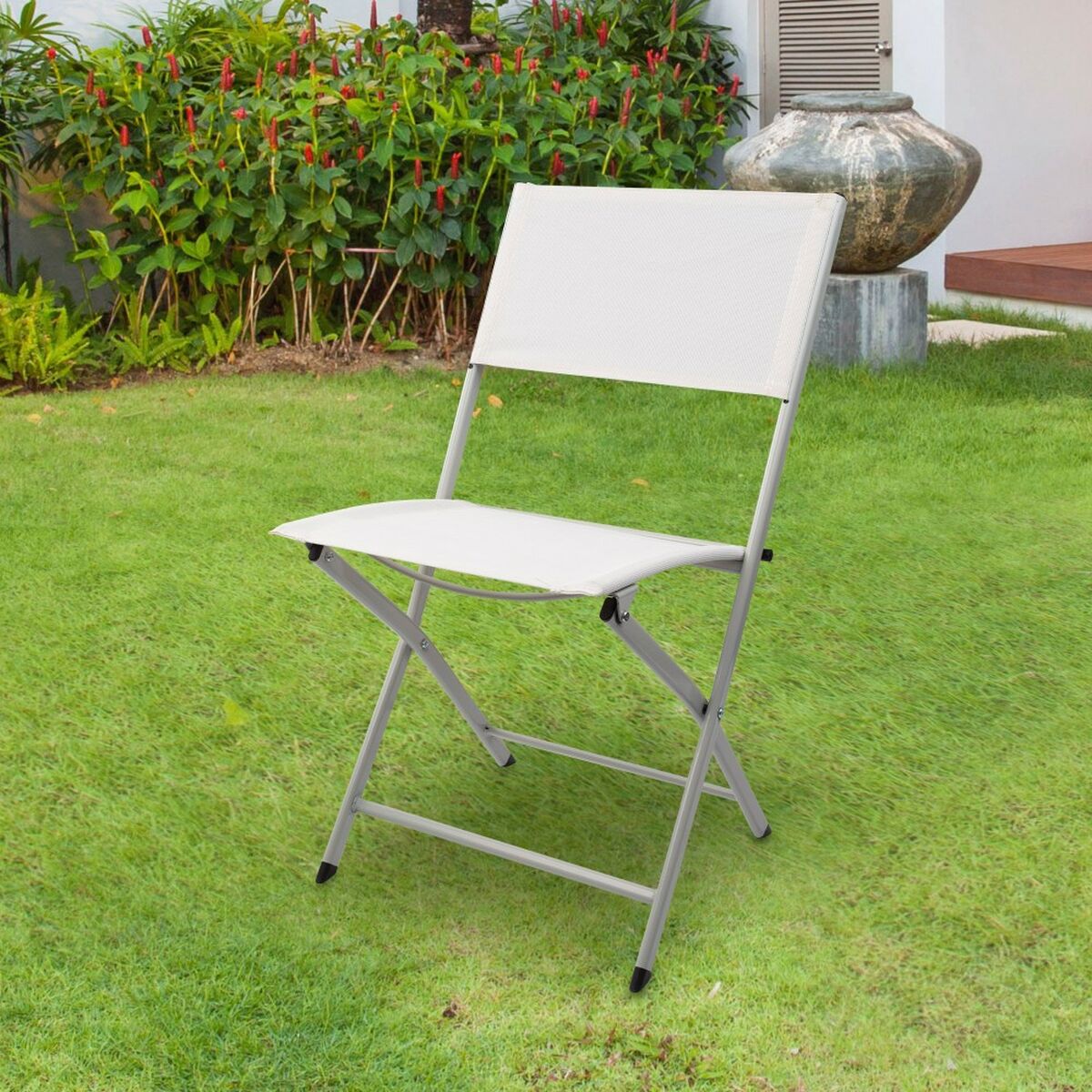 Hopfällbar Stol Aktive Vit 46 x 81 x 55 cm (4 antal) - 10