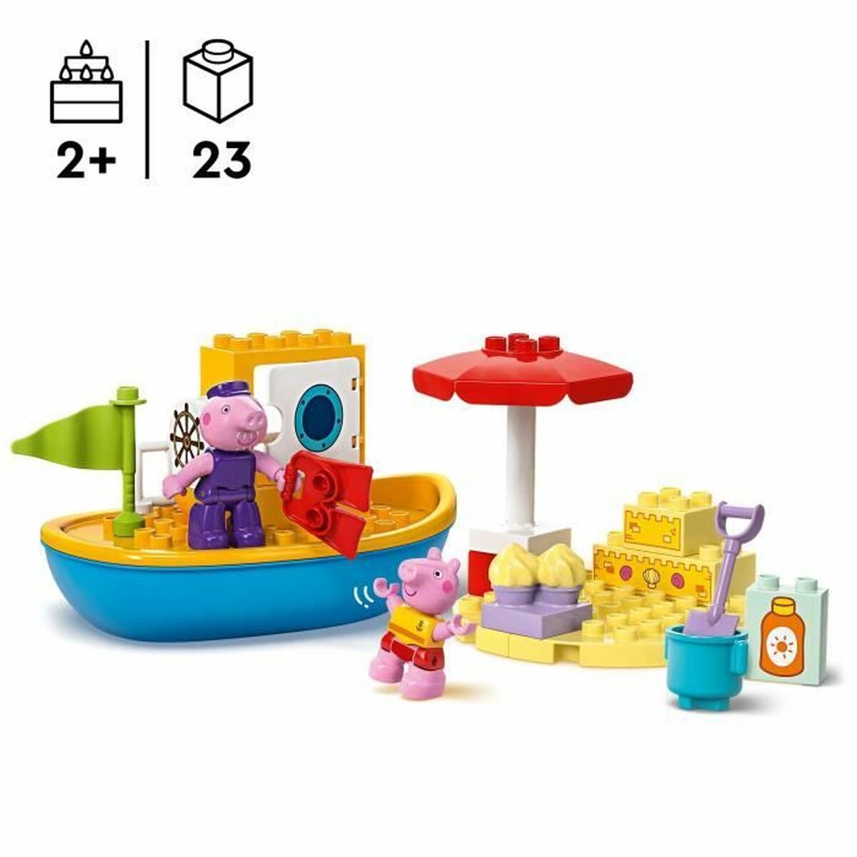 Byggsats Lego Peppa Pig's Boat Trip Multicolour - 2