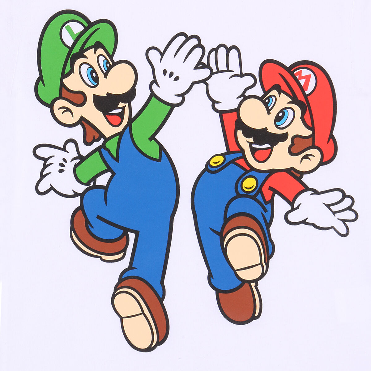 Barn T-shirt med kortärm Super Mario Mario and Luigi Vit - 2