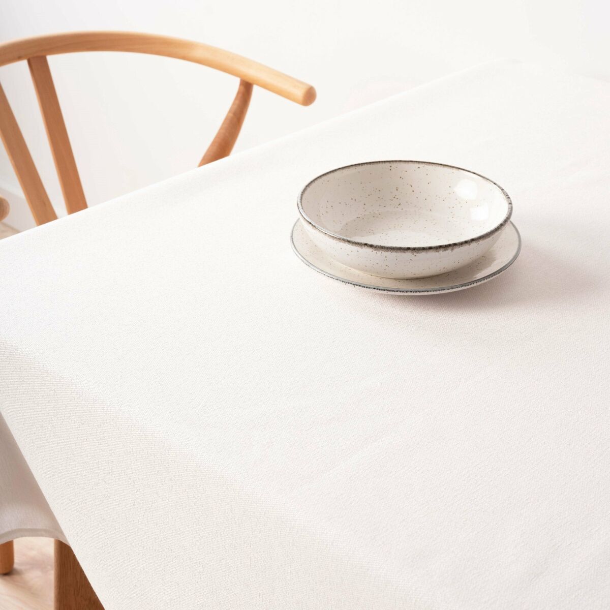 Fläckresistent bordsduk Belum 000-068 Vit 155 x 155 cm - 2