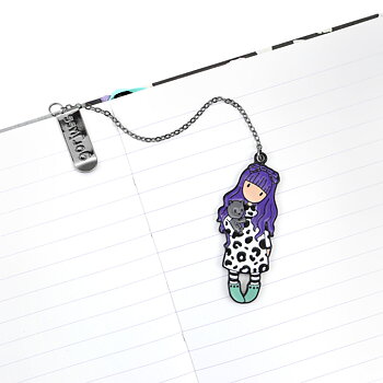 Brevpapper Set Gorjuss Smitten kitten Purpur Svart Vit