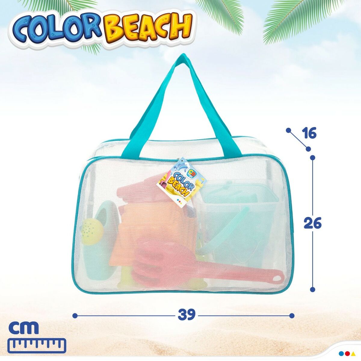 Strandleksaker set Colorbaby polypropen (12 antal) - 11