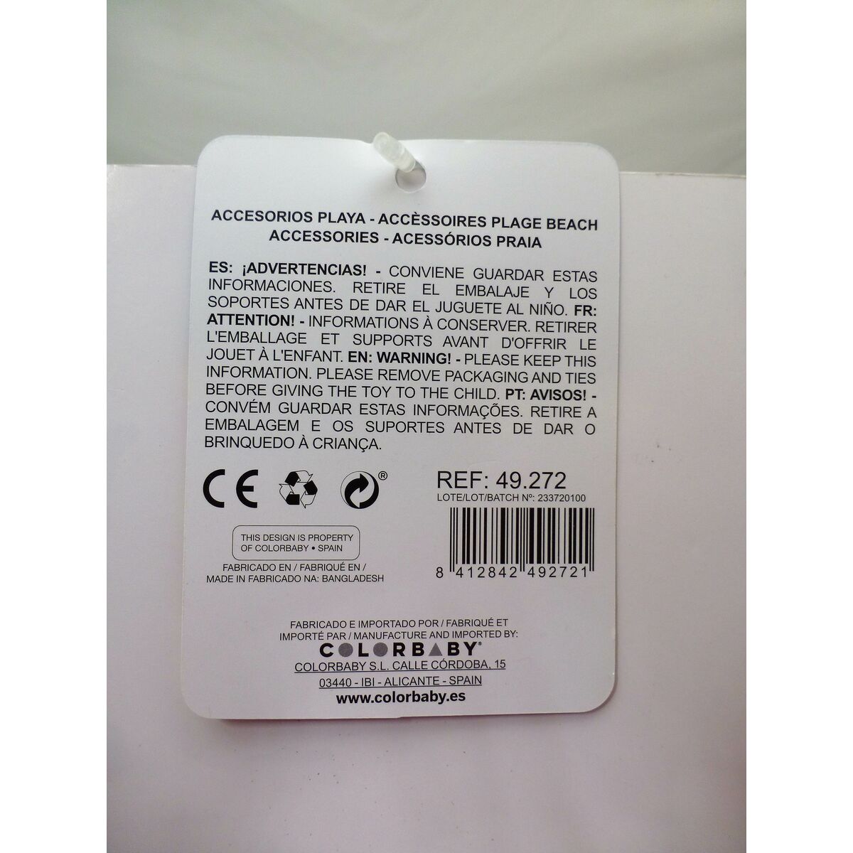 Strandleksaker set Colorbaby polypropen (12 antal) - 17