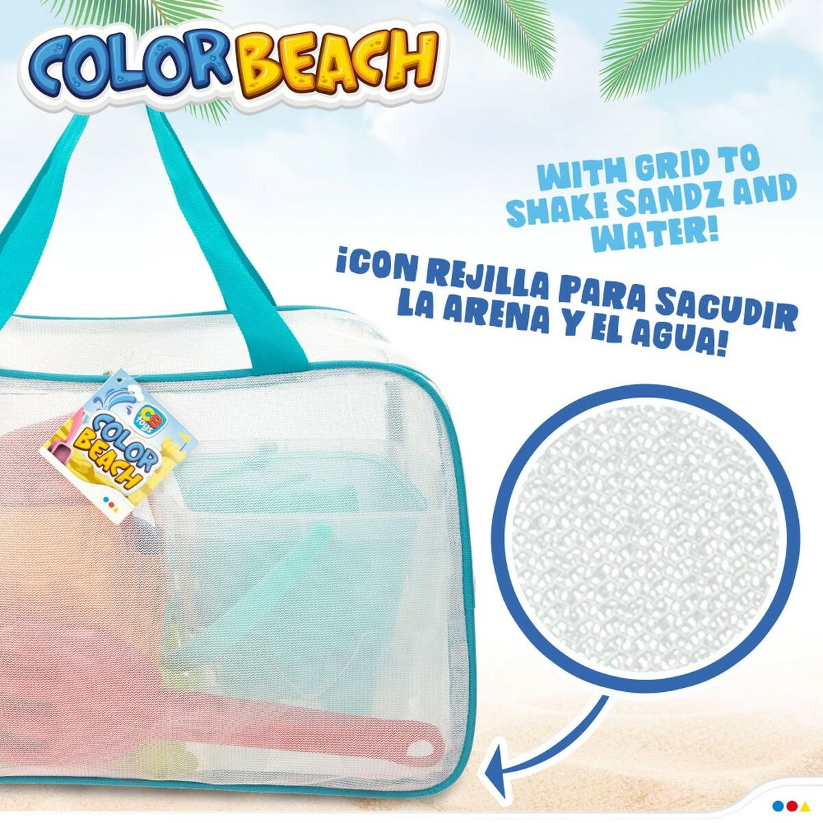 Strandleksaker set Colorbaby polypropen (12 antal) - 14