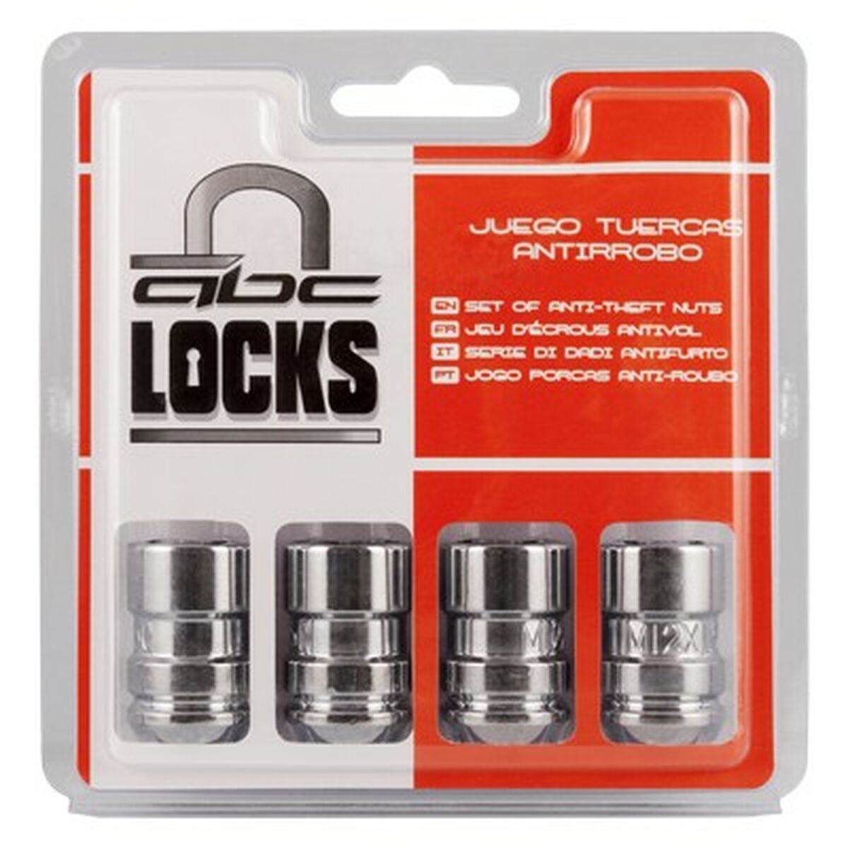 Anti-theft nuts ABC Parts L33 19/21 12 x 150 mm 4 antal