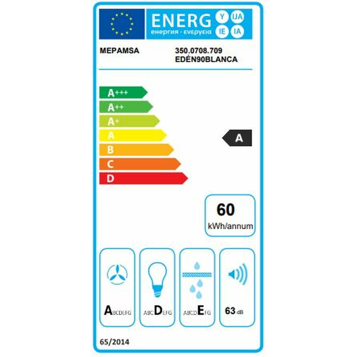 Konventionell fläkt Mepamsa EDEN 90 Stål - 3