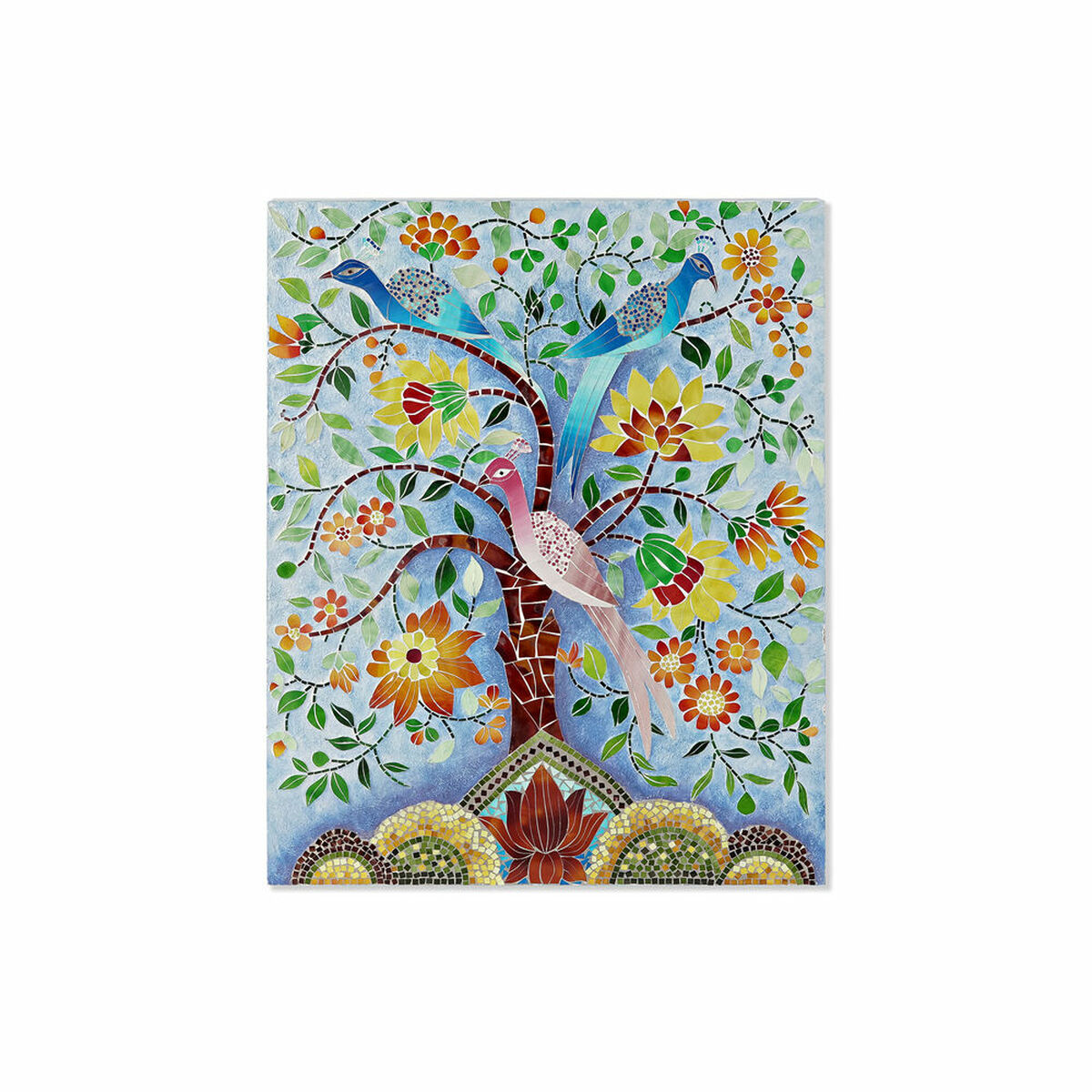 Kanvas DKD Home Decor Multicolour Träd 80 x 4 x 100 cm (1 antal) - 5