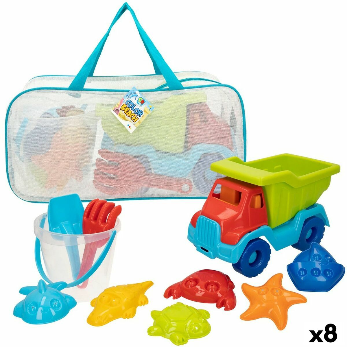 Strandleksaker set Colorbaby polypropen (8 antal) - 10