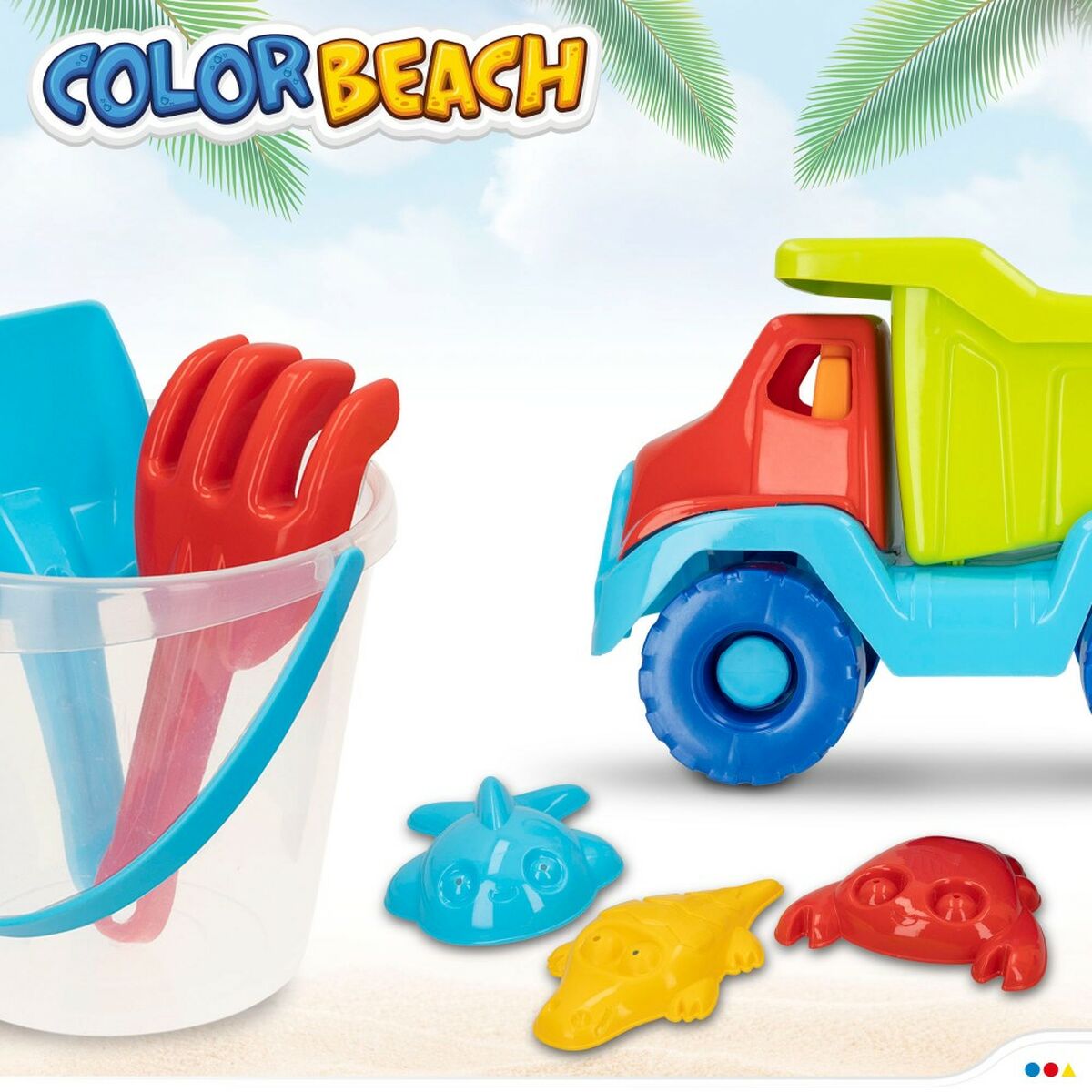 Strandleksaker set Colorbaby polypropen (8 antal) - 15